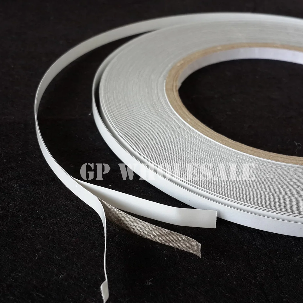 8mm*20M Conductive Fabric Cloth Tape, Two sides Adhesive, Two Sides Conduct, EMI Shielding, Radiation Proof, for Cable Wrap