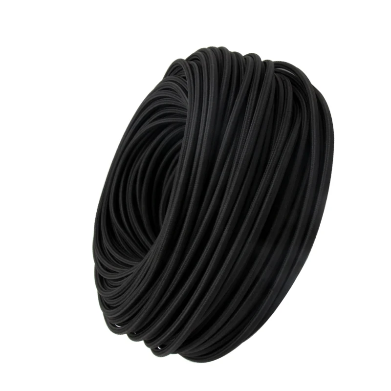 New 3 Core 0.75mm2 Fabric Cloth Covered Cable Vintage Light Cord 3 Wire Electrical Wire Textile Flexible Power Cord