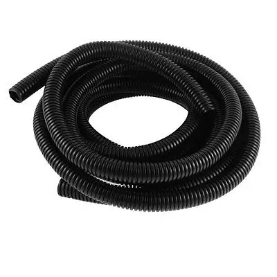 2 Buah 21.5Mm 20Mm OD Hitam PVC Fleksibel Pipa Bergelombang Saluran Kabel 2.2M 7ft