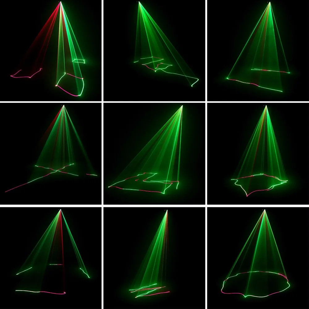 Sharelife Mini Red Green Mix Yellow DMX Laser Scan Light PRO DJ Home Party Gig Effect Stage Lighting Remote Music DM-RGY250