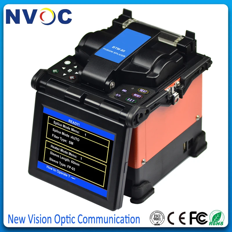 FL-118 Fusion Splicer 8s Splicing Time FTTH Fiber Optic Welding Machine, 7All-around ARC Multi-function