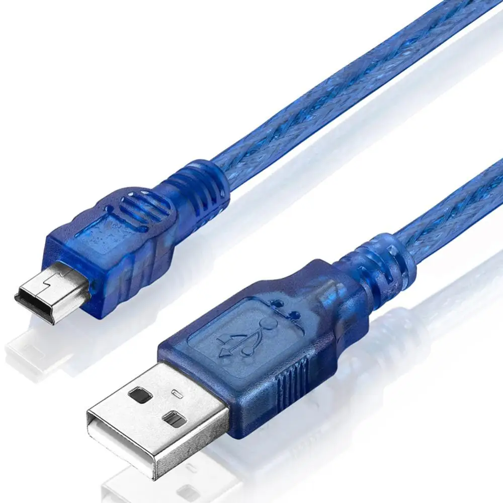 lballist Mini 5Pin USB Cable USB 2.0 Type A Male to Mini 5P Male Foil+Braided Shielded 1.5m 1.8m 3m 5m 10m