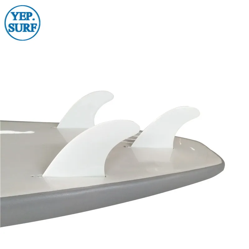 

G5 Fins Plastic Single Tabs Surf Fins, M White Color Fin, High Quality