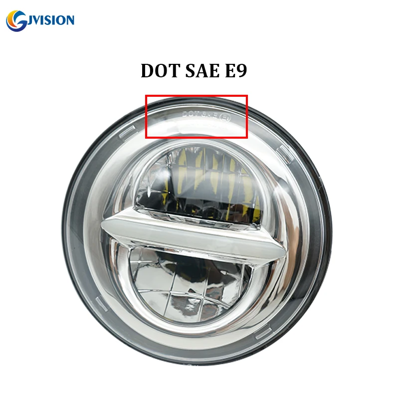 Motorcyle Accessories 5-3/4'' LED Headlight 5.75 inch 12V 24V Headlamp High/Low Daytime running lights for Dyna 883 Sportster image 4