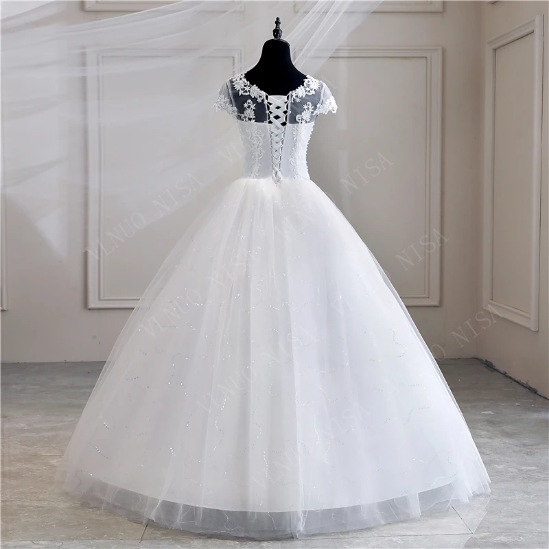 Robe De Mariee Grande Taille ชุดแต่งงานใหม่ลูกไม้ Appliques ไข่มุก Sweetheart Ball ชุดเจ้าหญิงพลัสขนาด Vintage Brides 25