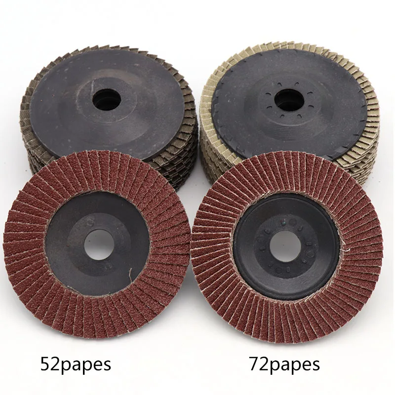 10pcs 100mm Hole 16mm Flap Disc Wheels Grinding Sanding Discs For Metal Rust Removal Wood Polishing Cast Cleaning Abrasive Tools