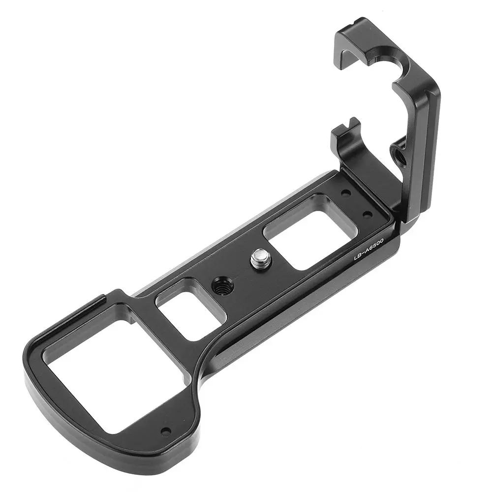 Quick Release L Plate Bracket Holder Hand Grip for Sony Alpha A6500 Digital Camera for Arca Swiss RRS Tripod Ballhead