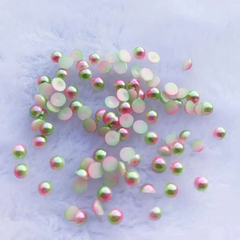 400pcs Half Round Flatback Pearls Jewelry Garment Beads DIY Craft 4mm For Nail Art ABS Pearls -B17