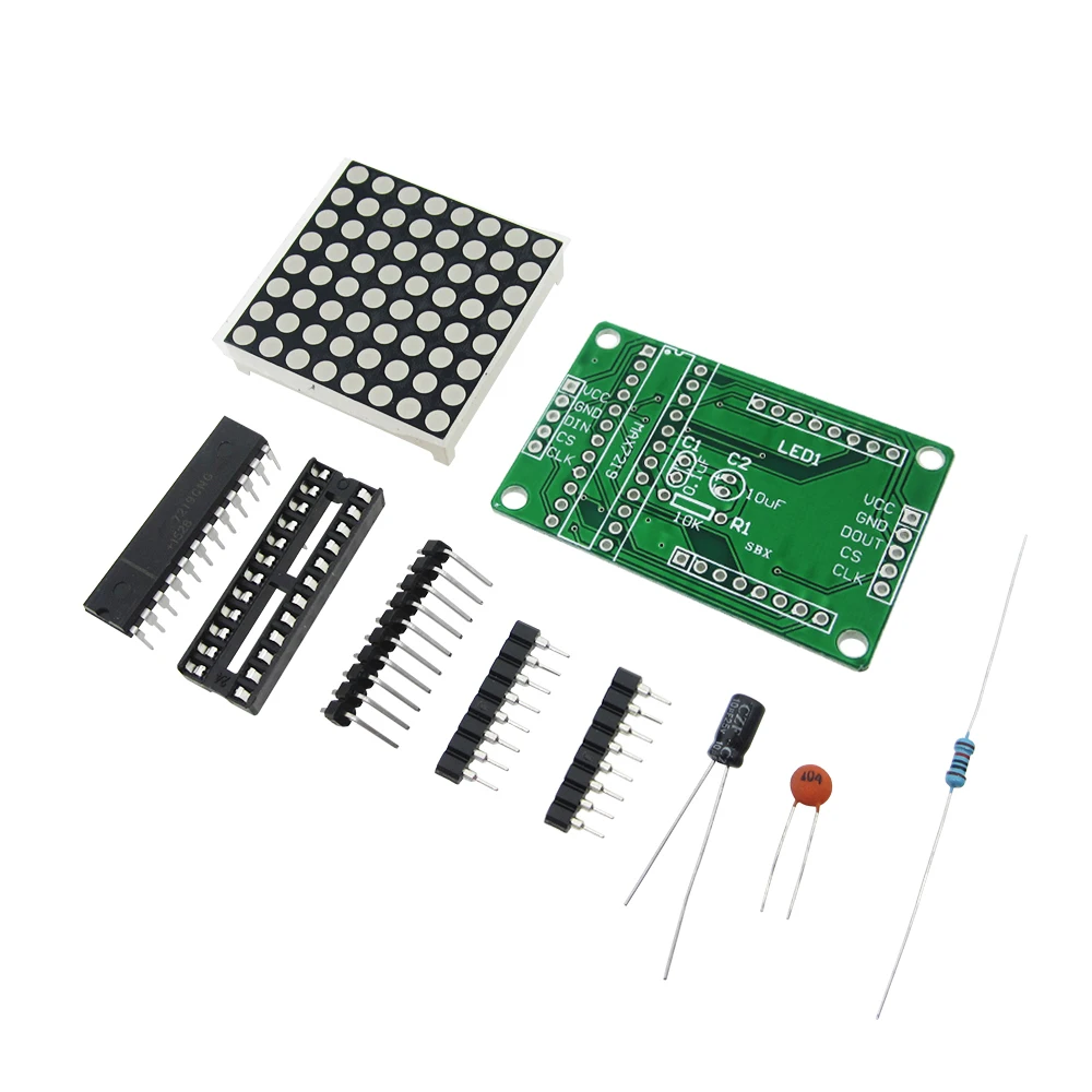 

1PCS DIY kit MAX7219 dot matrix module Display module MCU control module Special promotions