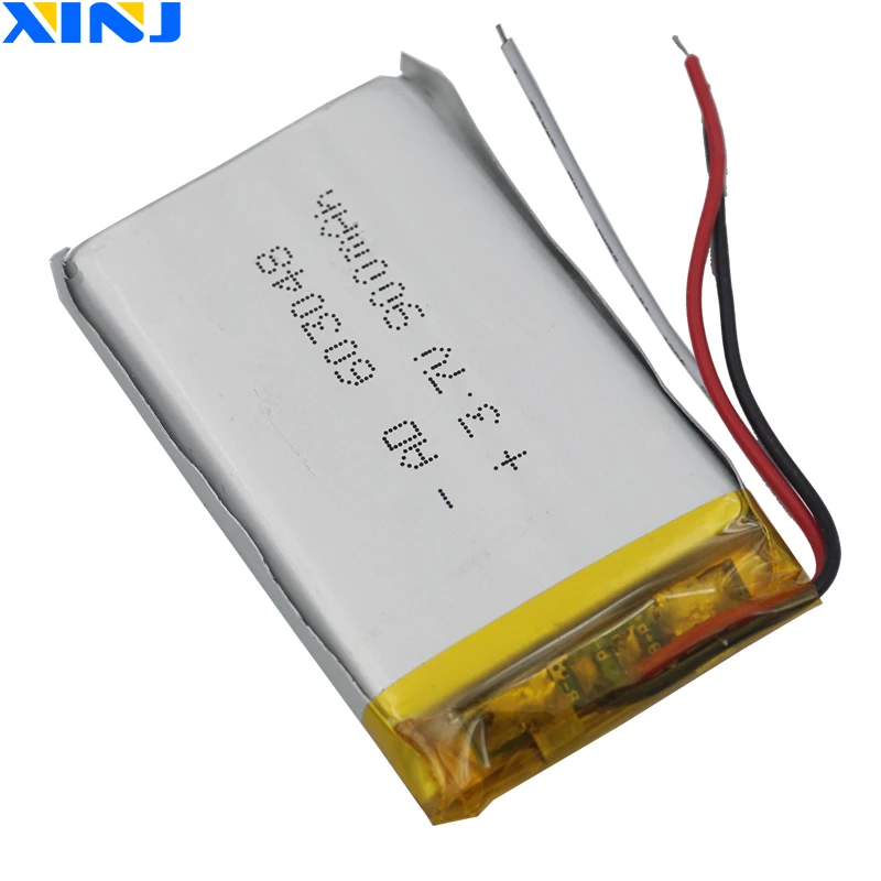 3.7V 900mAh 3.33Wh Thermistor 3 Wires Li-Polymer Li Lithium Battery 603048 Li-ion For Car Camera GPS LED Light Bluetooth Speaker