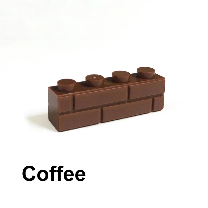 50 Stück DIY Bausteine Dicke Wandfiguren-Steine 1x4 Noppen Pädagogisches Kreatives Spielzeug Kompatibel mit Marken-Spielzeug für Kinder