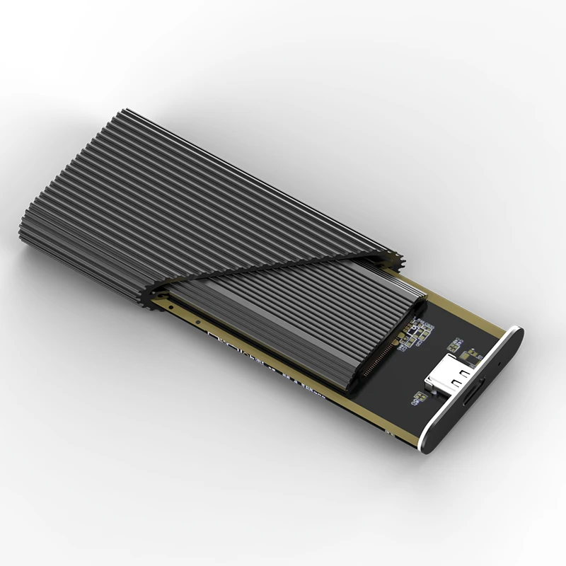 Blueendless M.2 المحمولة القرص الصلب ssd نوع c usb 3.1 عالية السرعة القرص الصلب الضميمة الأسود الألومنيوم hdd العلبة