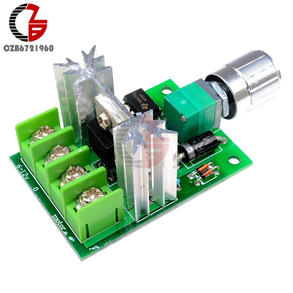 High Power Voltage Regulator 6A 6V-12V PWM DC Motor Speed Controller Regulator Board Power Controller Control Switch Board