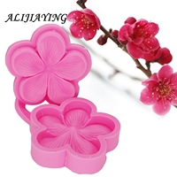 Plum blossom Sugarcraft silicone mold flower fondant mould Wedding cake decorating tools chocolate mold D1302