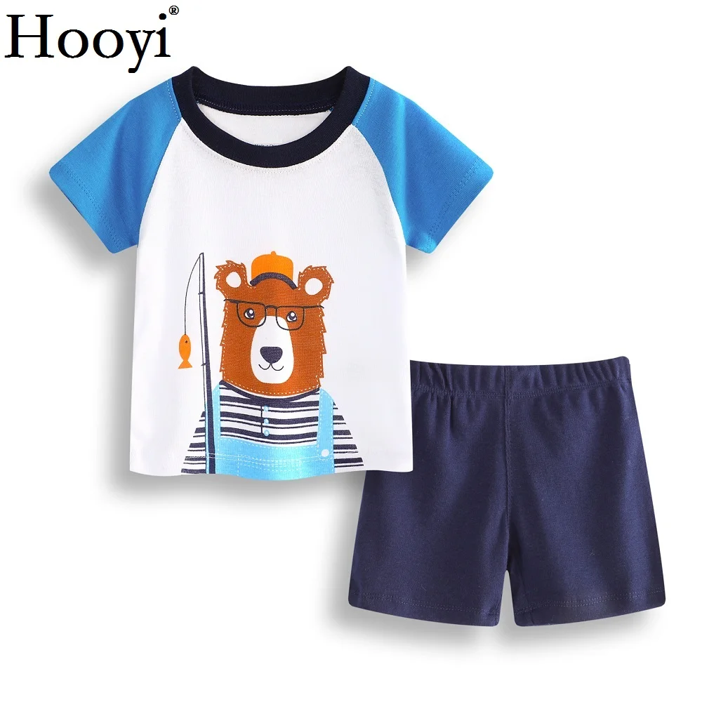Hooyi Floral Baby Girls Clothes Suit Newborn Clothing Sets Polka Dot Children T-Shirt Hot Shorts Summer Outfit 0-2 Years Infant