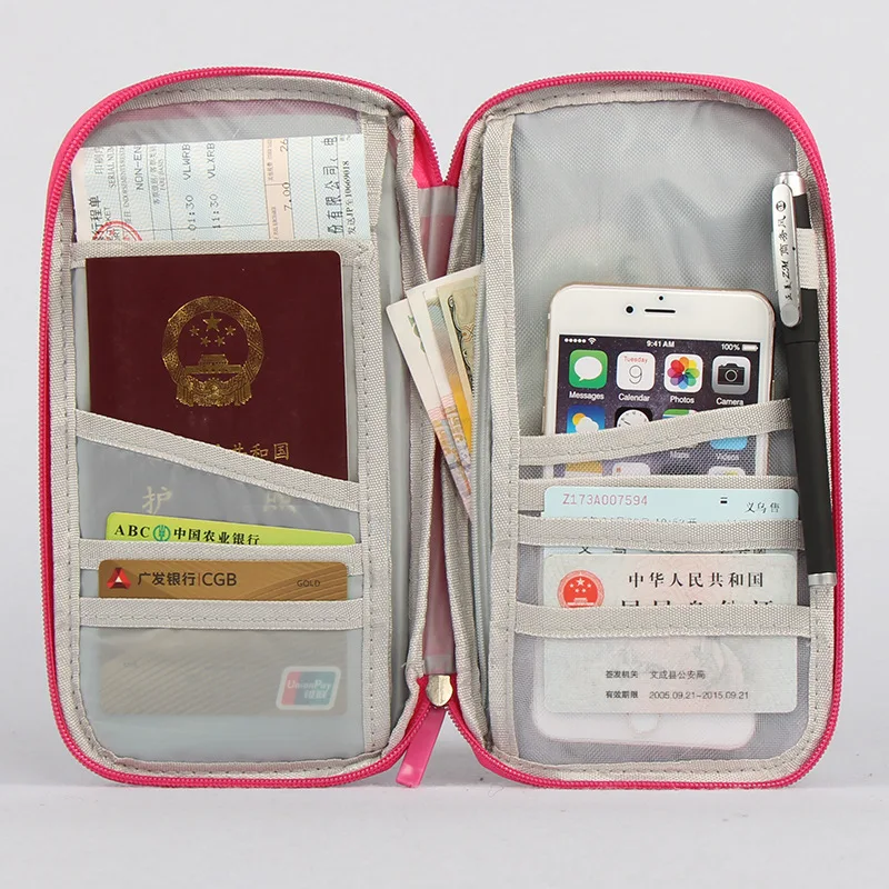 Travel Passport Cover Wallet Credit Card Holder Multifunction Purse ID Card Holder Storage Organizer Clutch Money Bag Cardholder