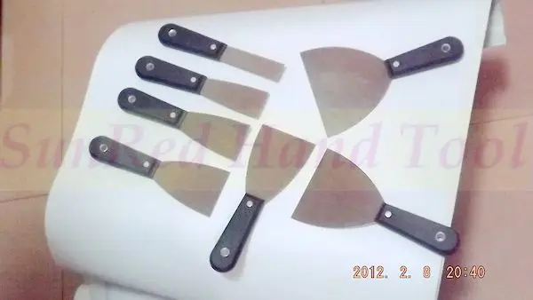 Black Pltic Aço Carbono Putty Knife Set, 1 "1.5" 2 "2.5" 3 "4" 5 ", barato, NO.SR-01, atacado, varejo, grátis, 7pcs