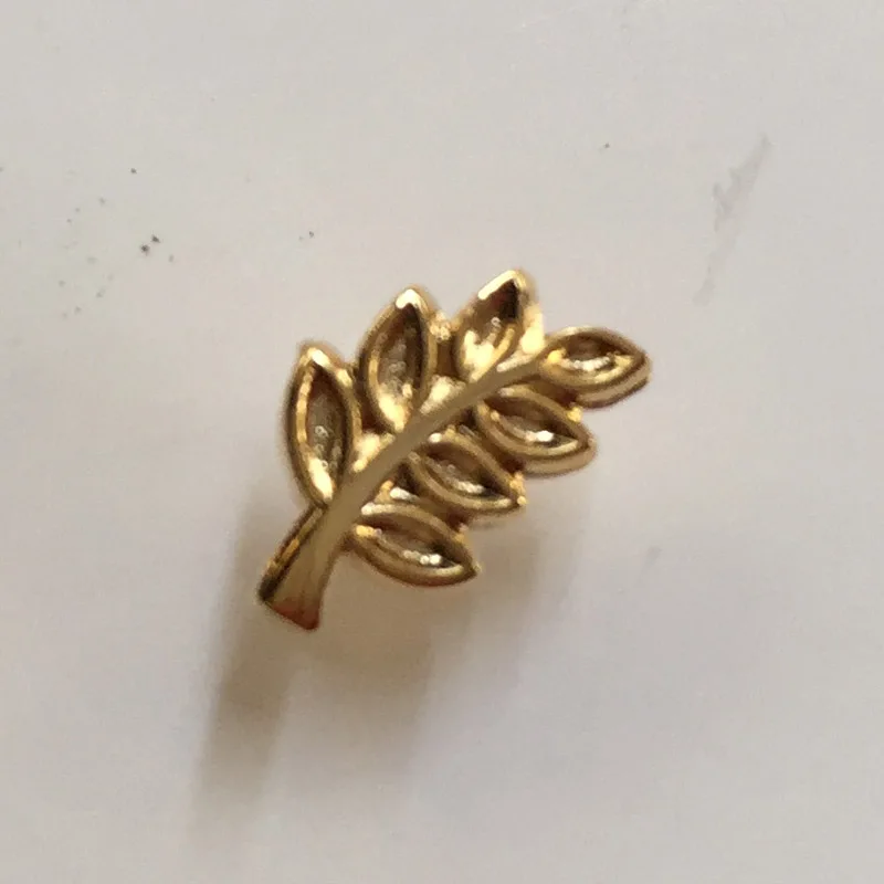 100pcs Wholesale Akasha badge Diecasting style Brooch Pins 10mm Acacia Sprig Masonic Freemason Lapel Pin