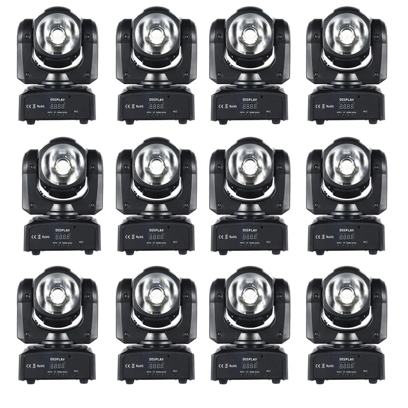 12pcs/lot 60W moving Head Dyeing Beam Light Intelligent Lighting Bathroom Flash Bar Lighting Stage Lighting Disco moving heads