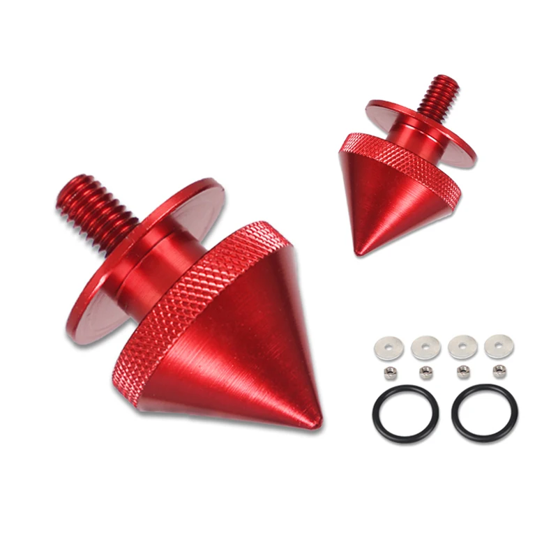 Universal Red Spike Quick Release Fasteners for Car Bumper Trunk Hatch Lids Aluminum Release Attachment Fastener r30