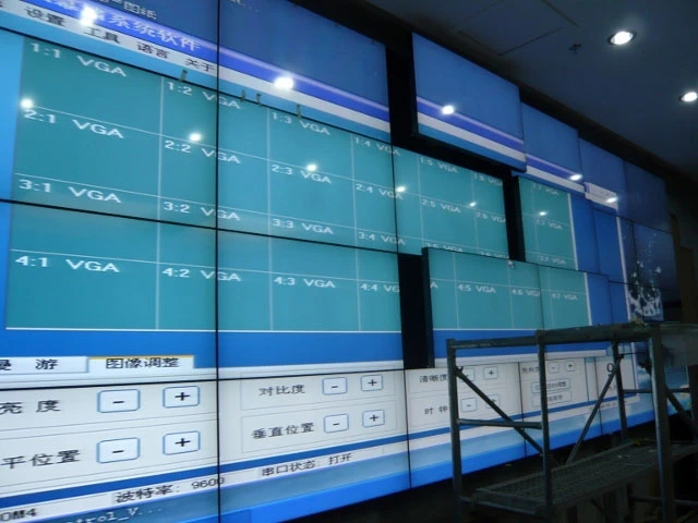 Parede video da parede 2x2 do lcd de emenda video da parede 2x2 parede video do lcd de 55 polegadas com painel original hdmi