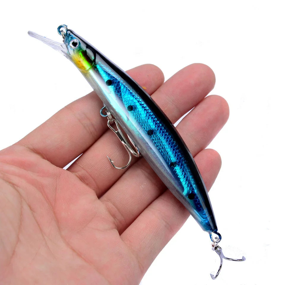 LINGYUE 새로운 도착 느린 침몰 미노 낚시 미끼 11cm 13g 크랭크 베이트 하드 미끼 꽉 Wobbler Iscas Artificiais Leurre