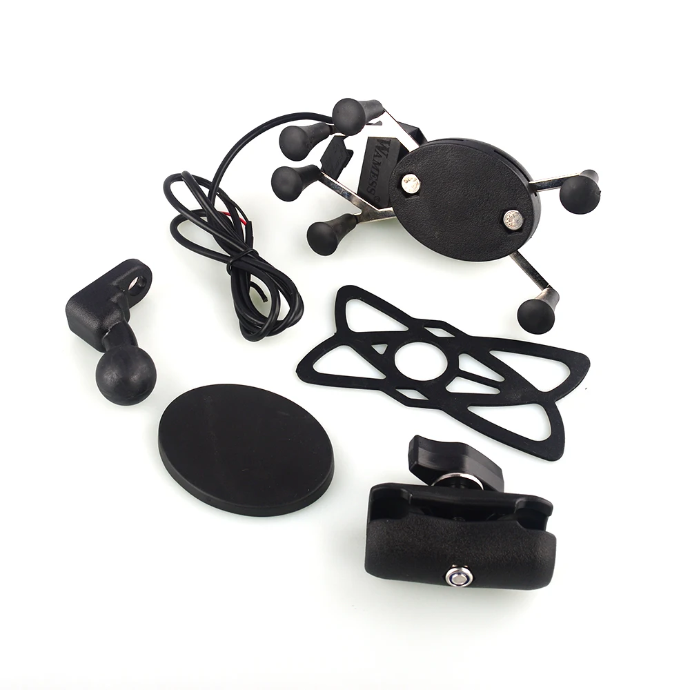 Motorcycle Handlebar Rear Mirror Mount Rail for CellPhone Smartphone Holder for iPhone Huawei LG Ram Mounts