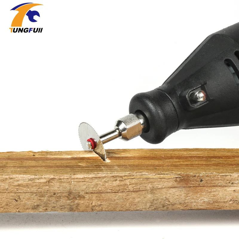 TUNGFULL Dremel อุปกรณ์เสริม15Pc 22Mm ใบเลื่อยวงเดือน1Pcs 3Mm Shank เครื่องตัดไม้ Dremel อุปกรณ์เสริมสำหรับเครื่องมือโรตารี่
