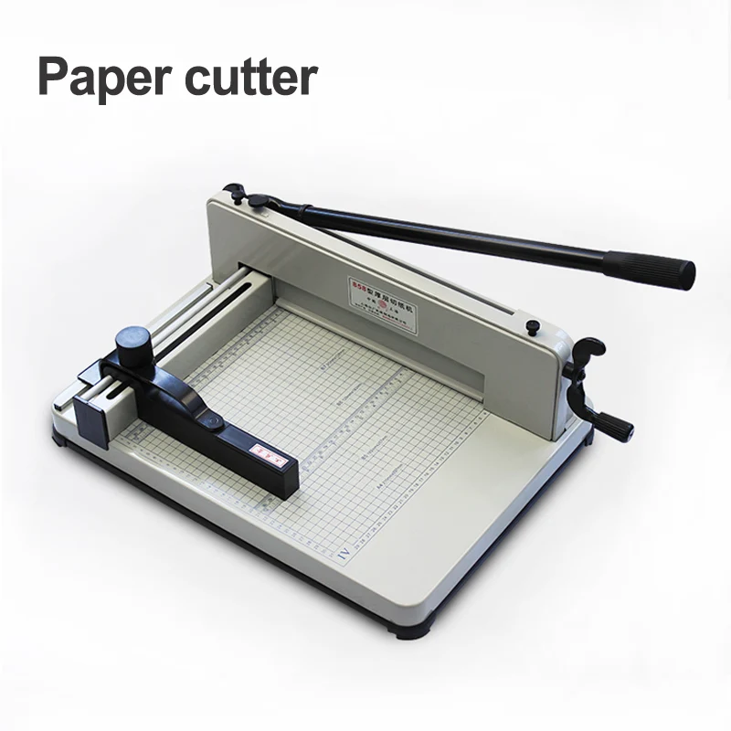 Paper Cutter 858-A4 Paper Cutting guillotine Heavy Duty Industrial Machine 200 Sheet Normal Manual Paper Cutter