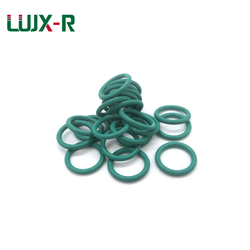 LUJX-R 10pcs 1.8mm Oring Washer Seals Green Ring Gasket O Ring Seal ID 21.2/25/26.5/28/29/30/34.5mm Car Mechanical O-Ring FKM