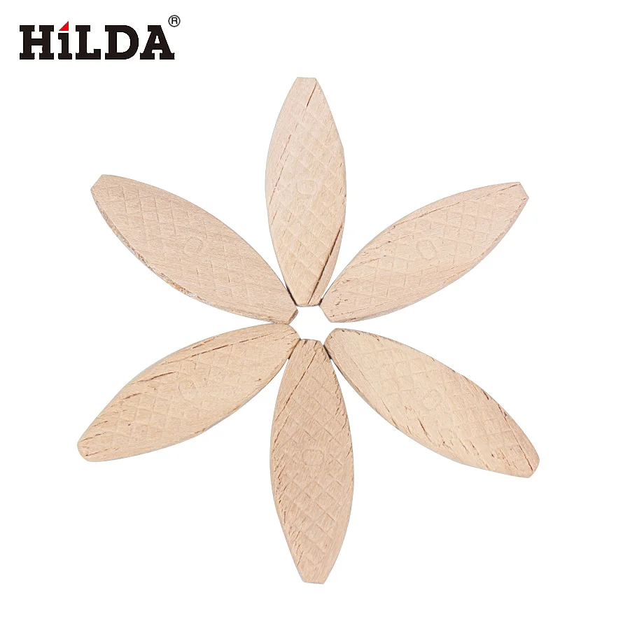 HILDA 100PCS No. 0# Assorted Wood Biscuits For Tenon Machine Woodworking Biscuit Jointer