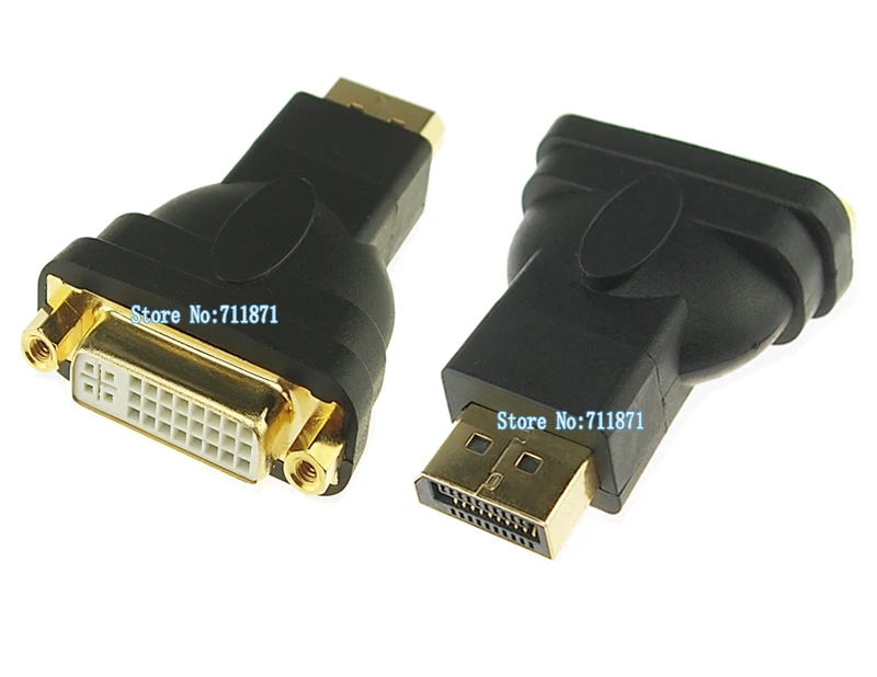 Адаптер DisPlayPort-DVI DisPlayPort DP Male-DVI 24 + 5 гнездовой разъем Display port Male-DVI 24 + 5 гнездовой видео конвертер