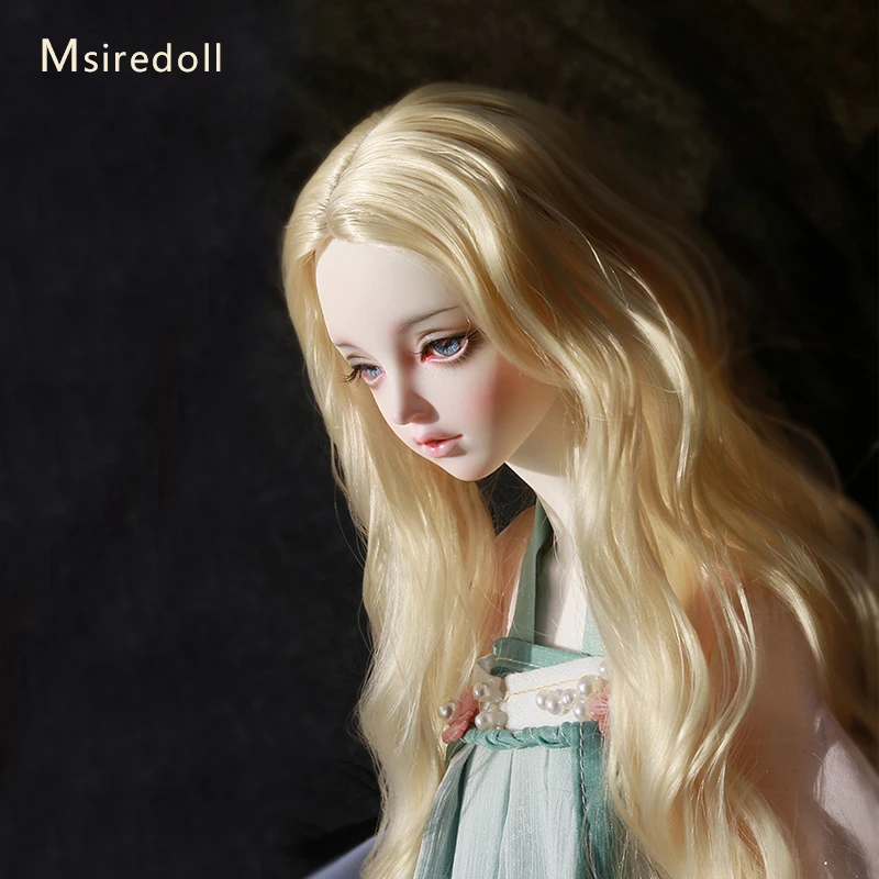 Msiredoll  Ball-jointed Doll Accessories BJD 1/3 wig temperature resistant fiber wig Big wavy hair Made in China