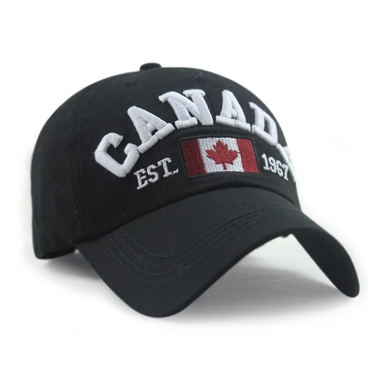 Canada letter baseball cap Canadian flag spring hat Canadian favorite summer hat cotton caps 6color 1pcs