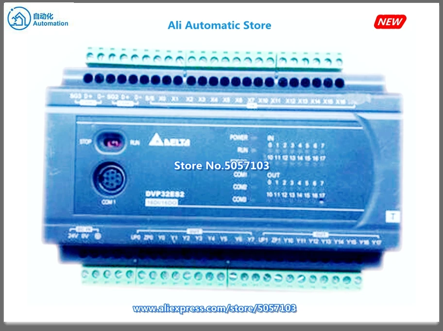 

DVP32ES211T 32-Point Host 16DI 16DO NPN 24VDC 0.5A 2-Channel 100K Input Output 2-Channel 20K Input Output DC Power Supply New