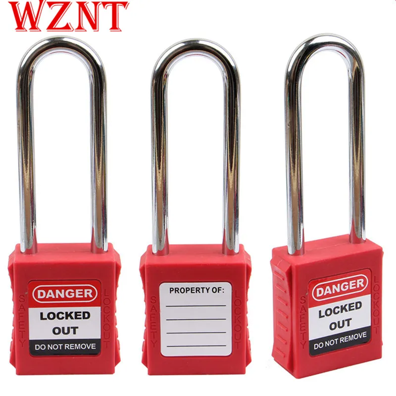 

2pcs free shipping 76mm OEM Safety Lockout Padlock in Locks with color body