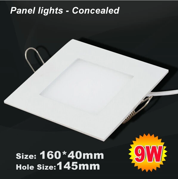 

9W 900LM Led Panel Light Ceiling Wall Lamp Round square Shape 45 SMD 2835 110v/220v/230v Recessed indoor lighting