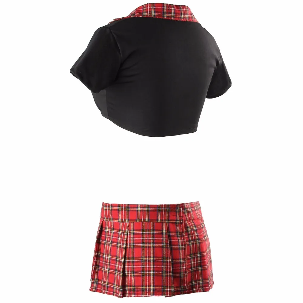 Sexy Women Lingerie Halloween School Girl Uniform Fancy Dress Costume Outfit