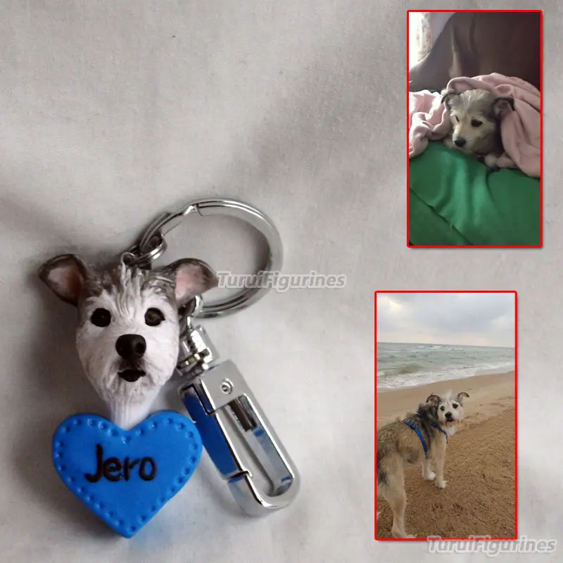 clay custom keychain from photo Creative gifts keyrings Valentine's day gift for girlfriend wedding Toys best gift for boyfriend