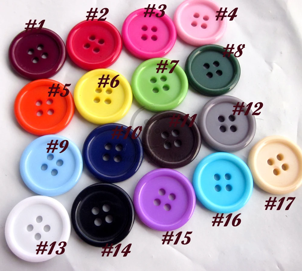 50pcs 20mm 16 colors / Mixed Colors Good Quality Thin Edge Casual Coat Buttons for Clothing Basic Good Quality Sewing Supplies