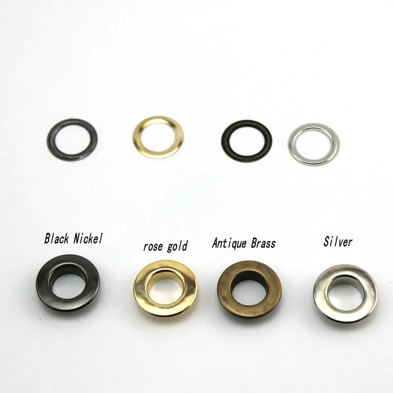 1000set 12mm plane eyelet Rose gold metal copper eyelets buttons clothes accessory handbag findings FREE SHIPPING