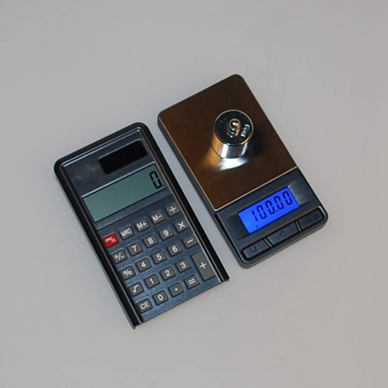 200g 0.01g Portable Electronic Pocket Calculator Scale 0.01G Precision Digital Jewelry Gram Scales Blue Backlight Weight Balance