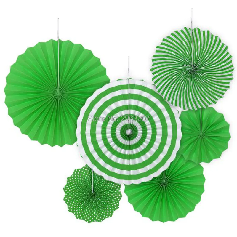 6PCS/Lot Fans Paper Garland Summer Party Decoration Set Hollow Tissue Hanging Tropical Hawaiian Wedding Party Decor