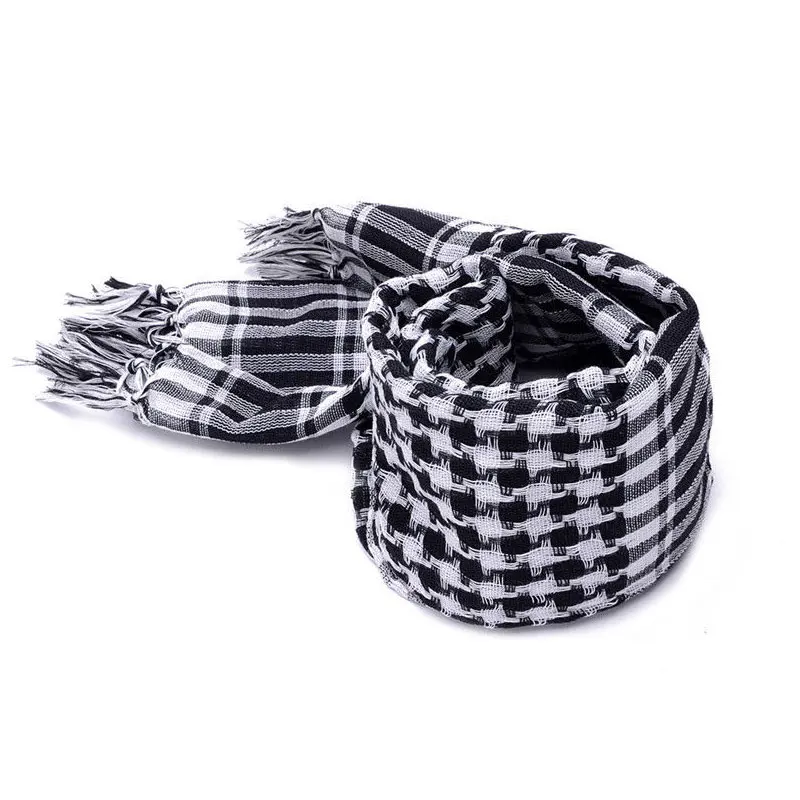 Hot Men Winter Military Windproof Scarf Muslim Hijab Shemagh Tactical Shawl Arabic Keffiyeh Cotton Fashion Scarves