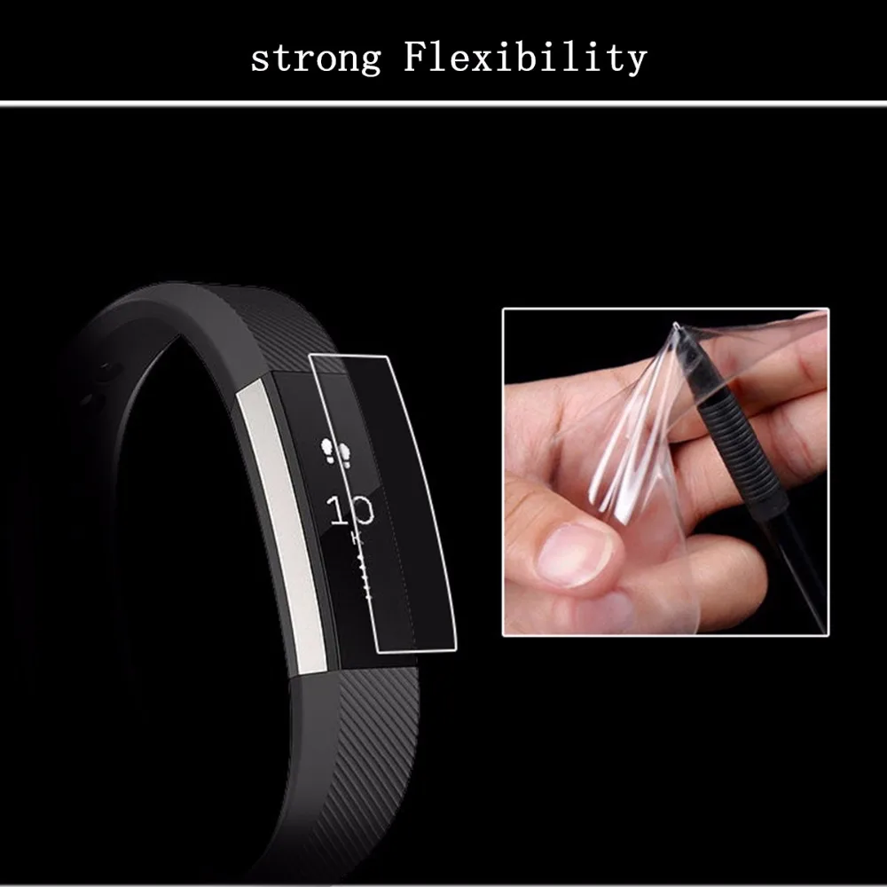 Película protetora de tela transparente para fitbit alta hr, cobertura completa, ultra fina, hd, alta definição, material de tpu, película protetora