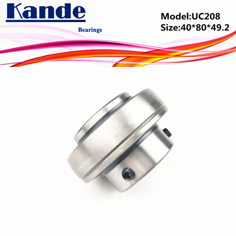 

1pc UC 208 ID: 40mm UC208-24 ID: 1-1/2" in UC208 UC 208-24 in pillow block bearing Kande