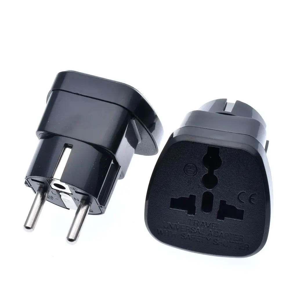 Universal US UK AU CN To EU Plug Socket Adapter Travel Wall AC Power Charger Outlet Adapter Converter extension plug 