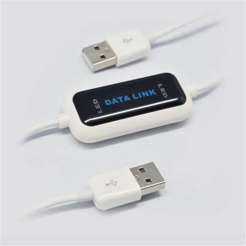 USB 2.0 High Speed PC To PC Online Share Sync Link Net Direct Data File Transfer Bridge LED Cable Easy Copy Between 2 Computer