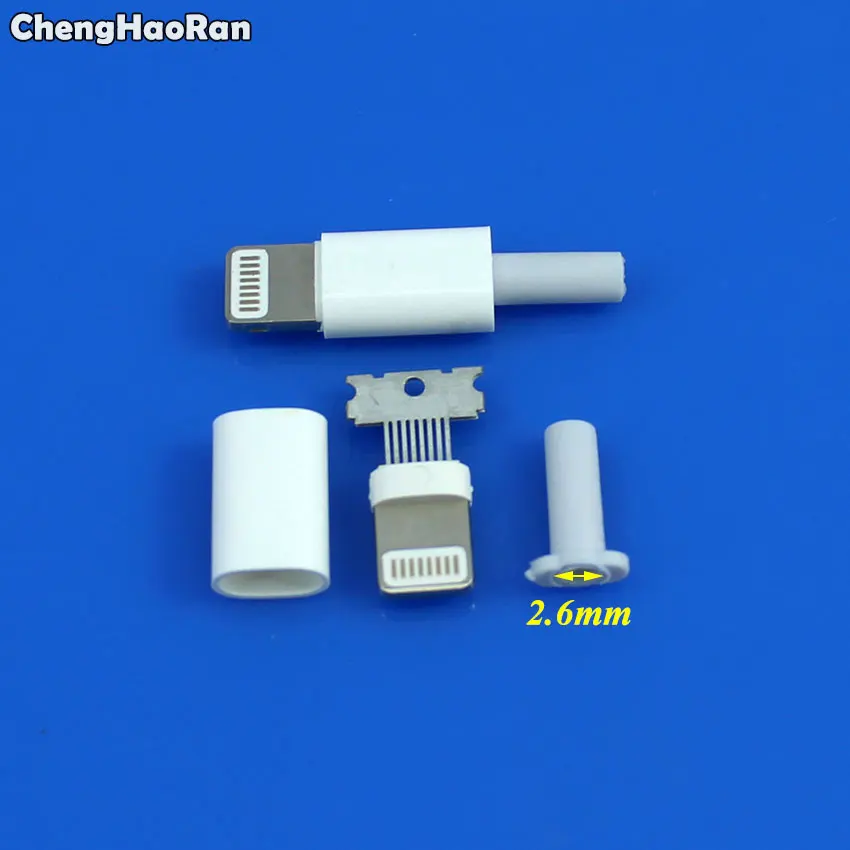 Chenghaئران 1 مجموعة لحام نوع 8Pin ذكر التوصيل USB موصل محول محول آيفون 5 5s 6 6s plus 7 7plus