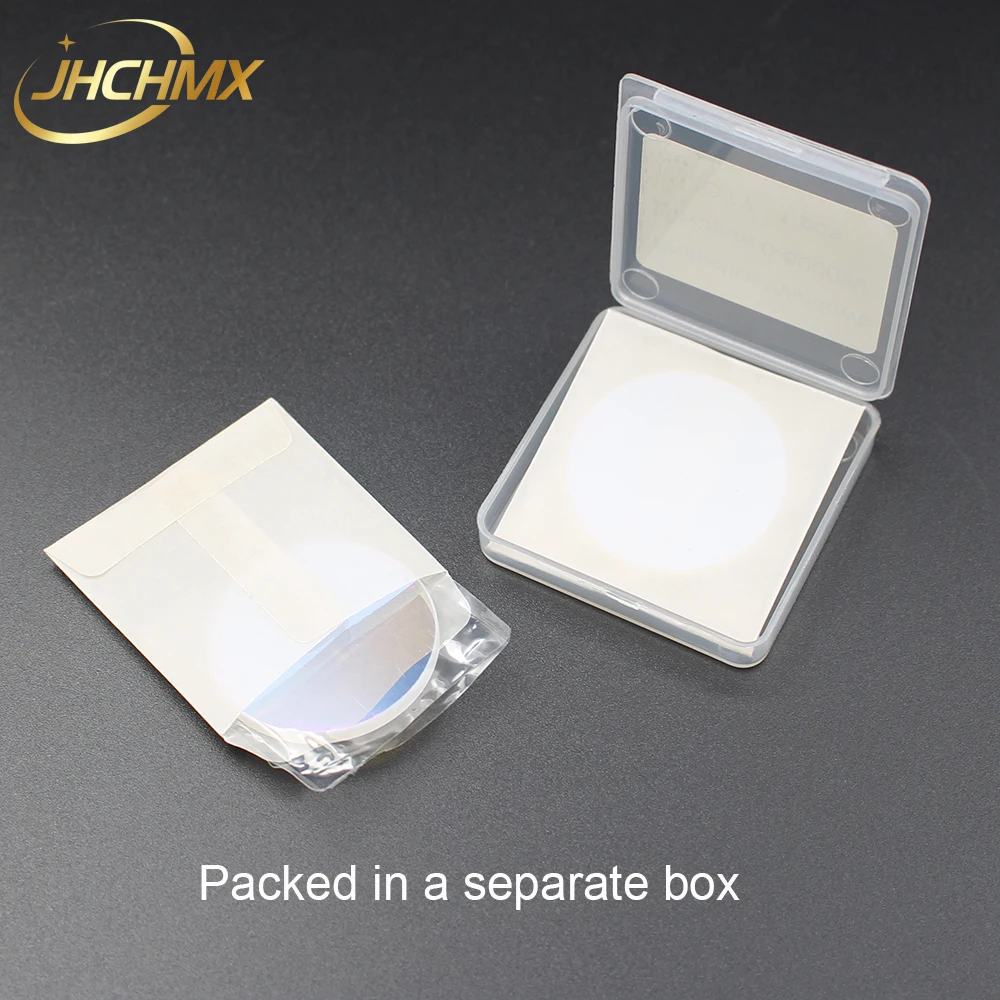 JHCHMX – machine de découpe Laser en Fiber de Quartz, verre de protection/fenêtres/lentilles 34x3mm pour IPG/SPI